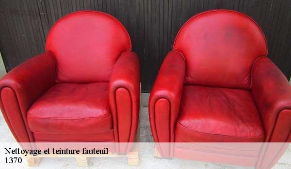 Nettoyage et teinture fauteuil 1370
