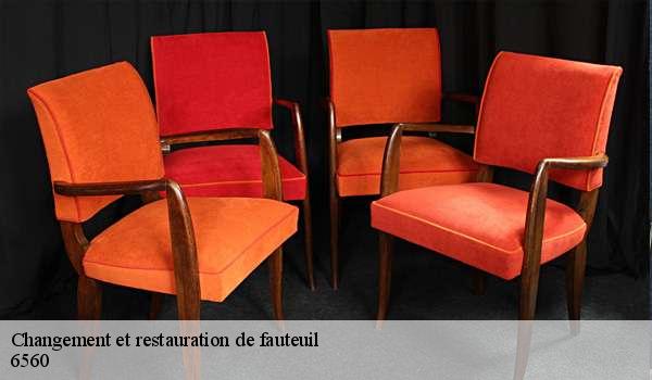 Changement et restauration de fauteuil 6560